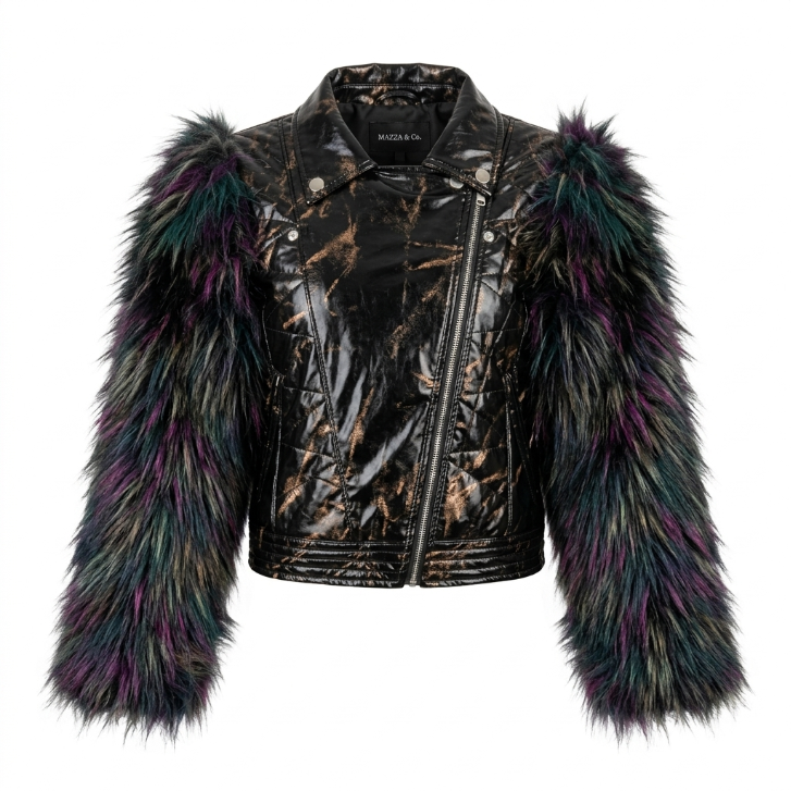 Mazzi Bella Black Biker Jacket
