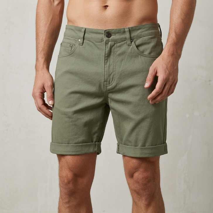 Five Four Sage Cuffed Shorts