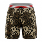 Five Four x Nick Wooster Leopard Print Sweat Shorts