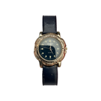 Vintage Edward Lynn Blue Dial Silver-Tone Quartz Watch - Requires a Battery