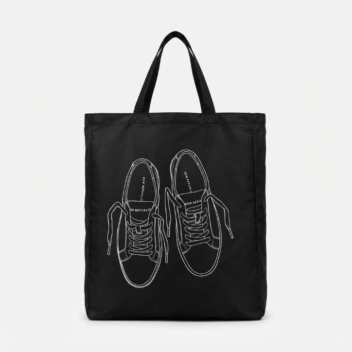 New Republic Sketch Nylon Tote Bag Kurt Black