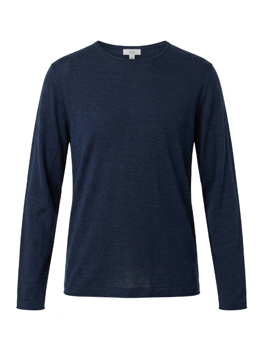 COS Navy Lightweight Long Sleeve To