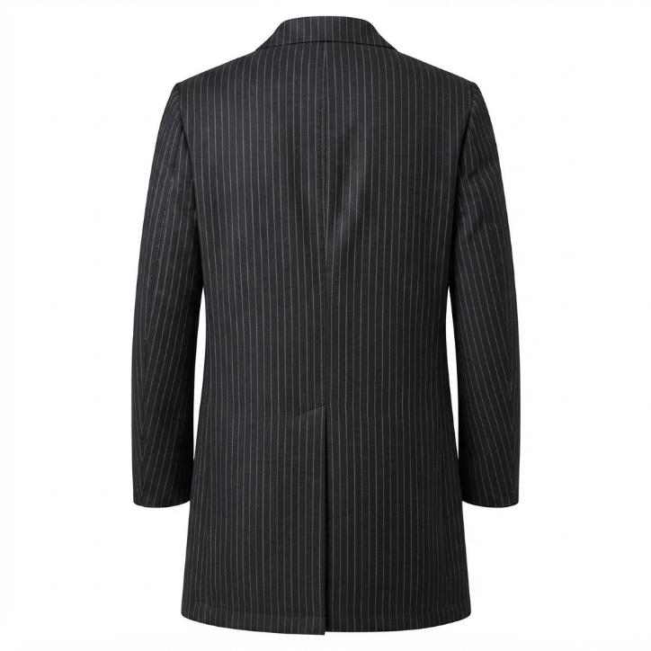 Five Four x Nick Wooster Reversible Pinstripe & Metallic Coat