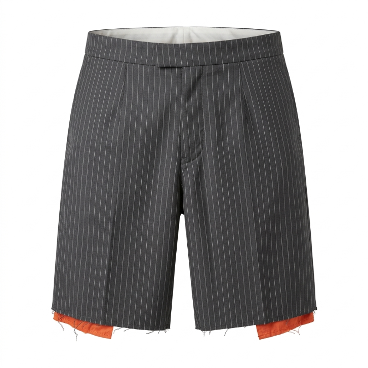 Five Four NK Wooster Gray Pinstripe Shorts