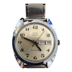 Vintage Timex Electric Dynabeat Day-Date Watch - Requires a Battery