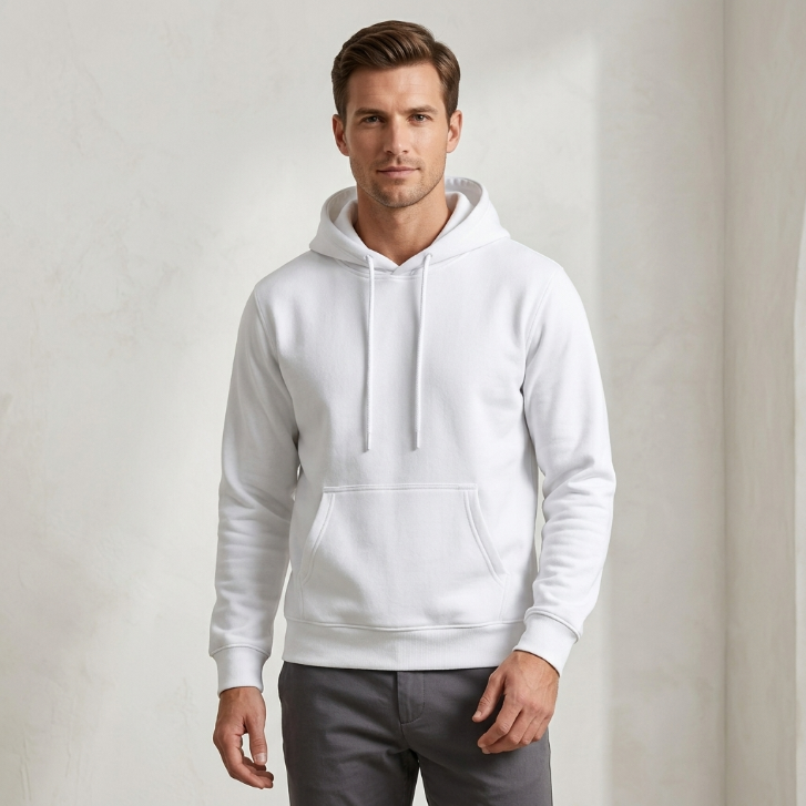 Pullover Hoodie in Ivory