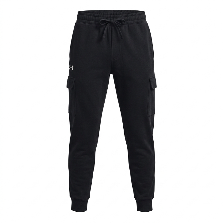 Under Armour UA Rival Fleece Cargo Jogger - Black - Men's