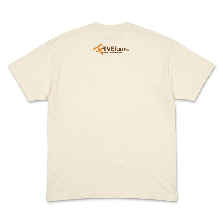 Five Four Photo Graphic T-Shirt Off-White Cream