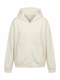 White Full-Zip Hoodie