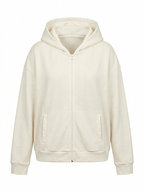 White Full-Zip Hoodie