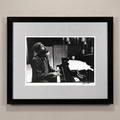 Marvin Gaye at "Let's Get It On" Session (1973) — Jim Britt — Framed Print