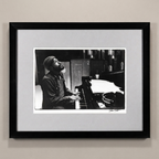 Marvin Gaye at "Let's Get It On" Session (1973) — Jim Britt — Framed Print