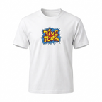 Title Five Four Comic Book Star Graphic T-Shirt White