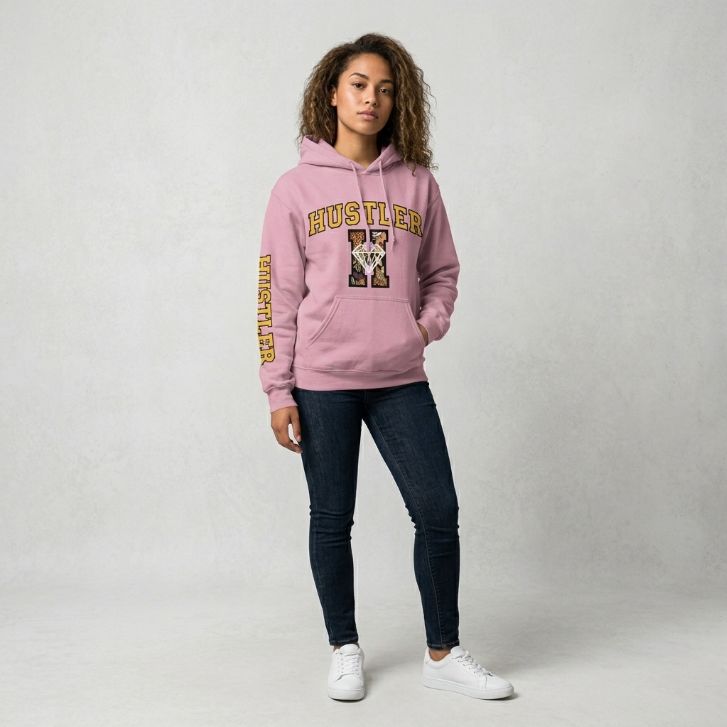 Hustler Diamond & Cover Filled Letter H Hoodie