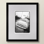 Vintage Car outside of Bar — Michael Farr (attributed) — Framed Print