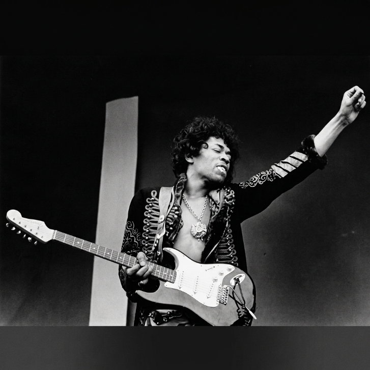 Jimi Hendrix, Monterey Pop Festival (1967) — Jim Marshall — Framed Print