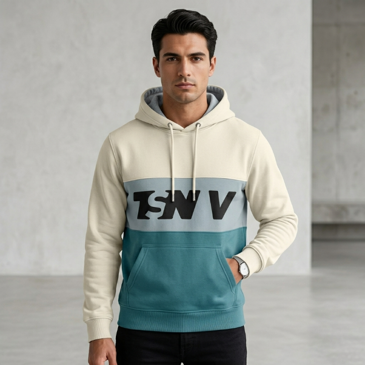 TSNMI Colorblock Pullover Hoodie