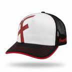 Five Four Big F White Cap