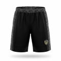 Athletic Shorts in Black with Camo Panels