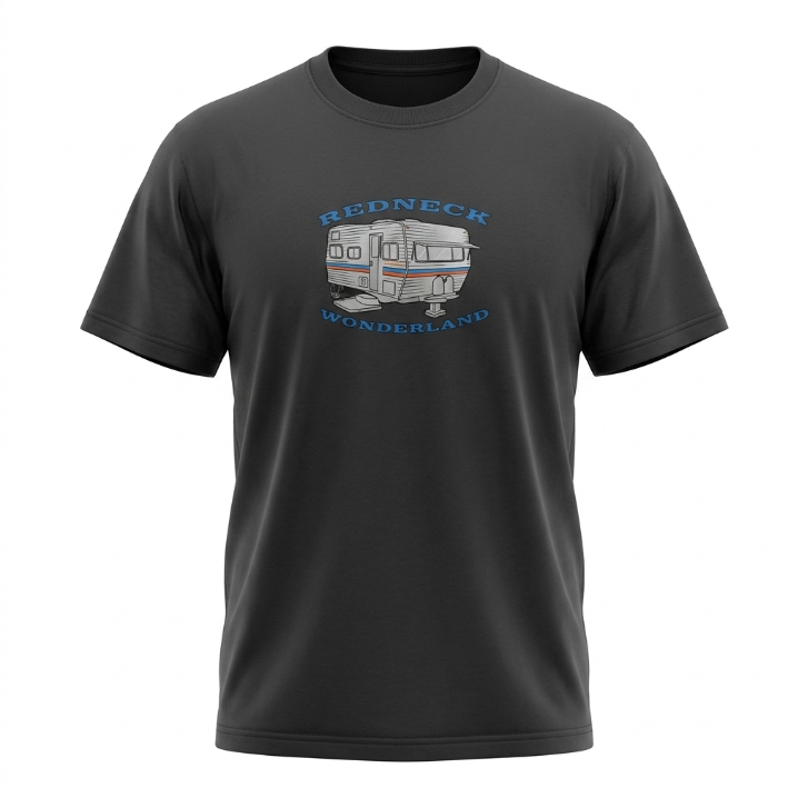 Five Four "Redneck Wonderland" Trailer Graphic T-Shirt Black