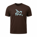 Five Four Abstract Logo Graphic T-Shirt Brown