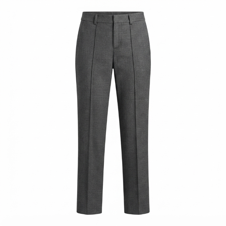 Vince Charcoal Grey Seamed Straight Leg Trousers Size 0