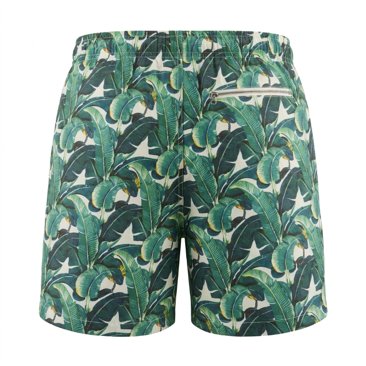 Five Four Banana Leaf Tropical Print Shorts