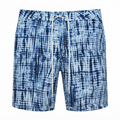 8 By YOOX Blue & White Tie-Dye Drawstring Swim Shorts Size M