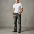 EXA Jeans Black Straight Leg Denim