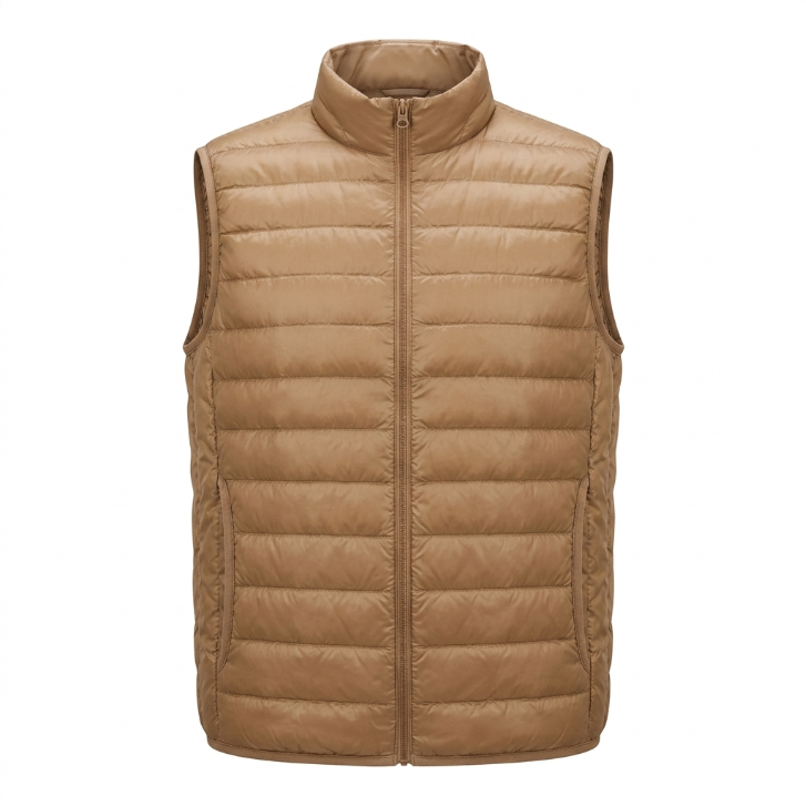 Uniqlo Ultra Light Down Vest Taupe Brown