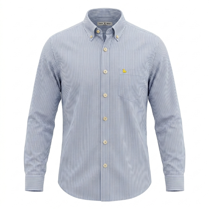 Five Four x Mark McNairy Pinstripe Duck-Button Shirt