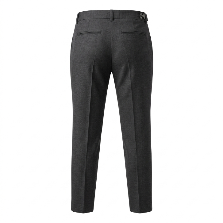 Vince Charcoal Grey Seamed Straight Leg Trousers Size 0