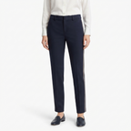 Vince Navy Blue Side Stripe Trousers Size 4