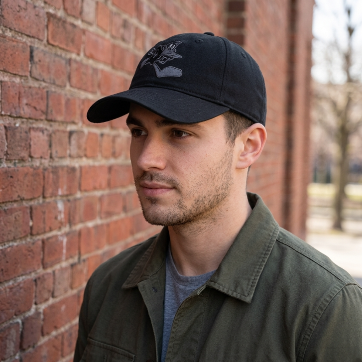 Daffy Duck Low Profile Unstructured Dad Cap with Snap Back