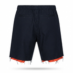 Five Four x Nick Wooster Pinstripe Raw-Hem Shorts