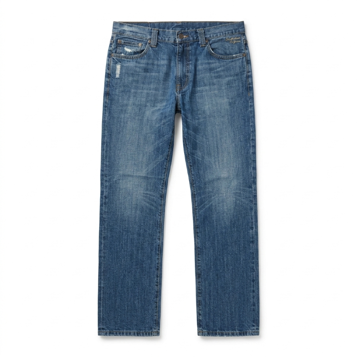 Five Four Jeans Distressed Straight Leg Denim