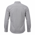 Five Four Micro Grid Check Long Sleeve Shirt - Black / White / Size Large