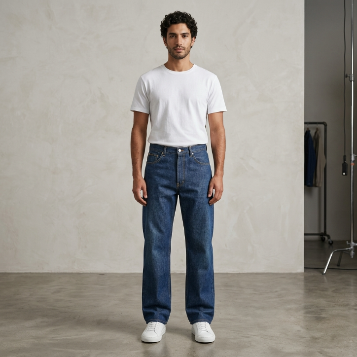 Calvin Klein Jeans Medium Wash Straight Leg Jeans