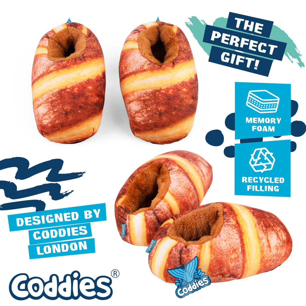 Coddies Bread Loafers Plush Novelty Slippers