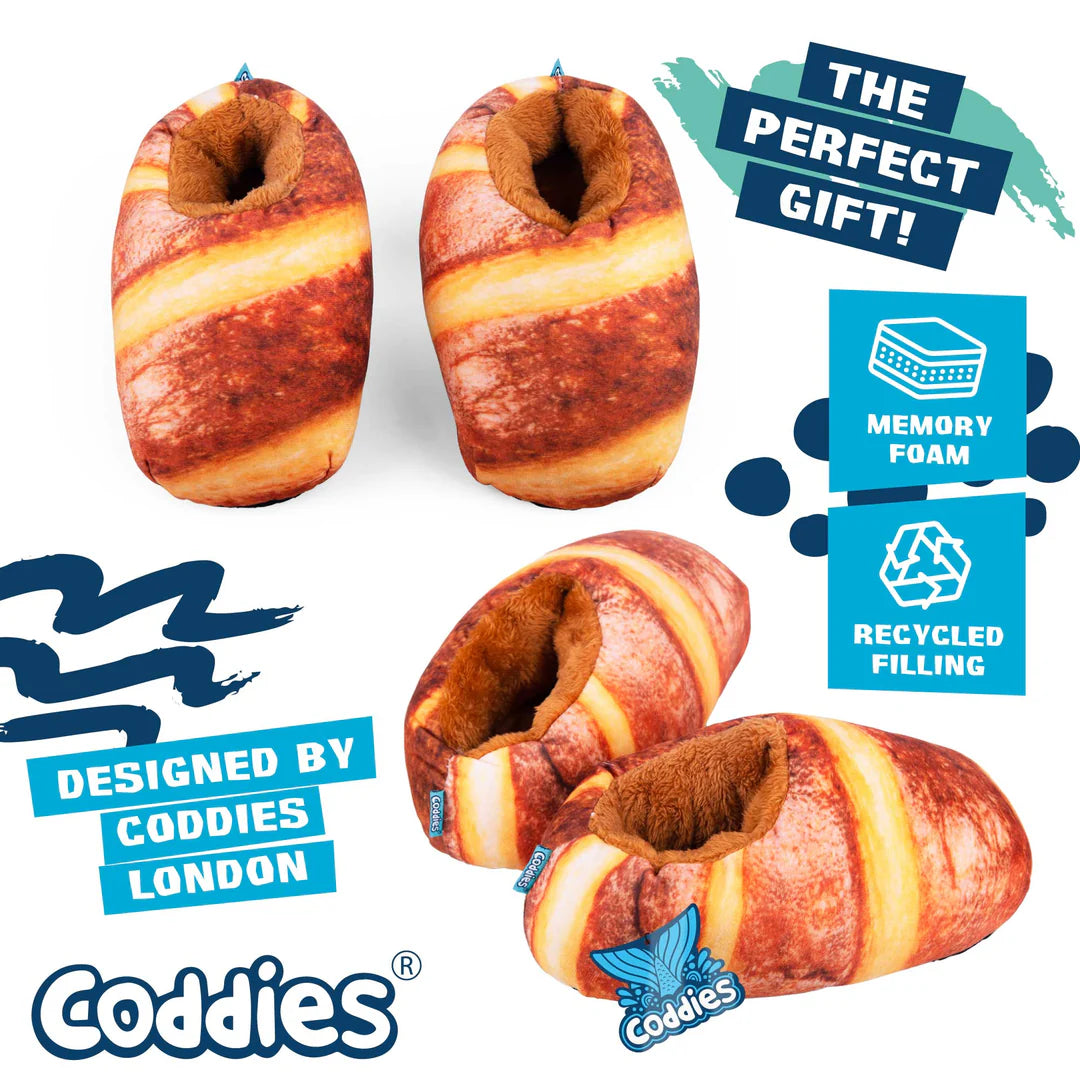 Coddies Bread Loafers Plush Novelty Slippers