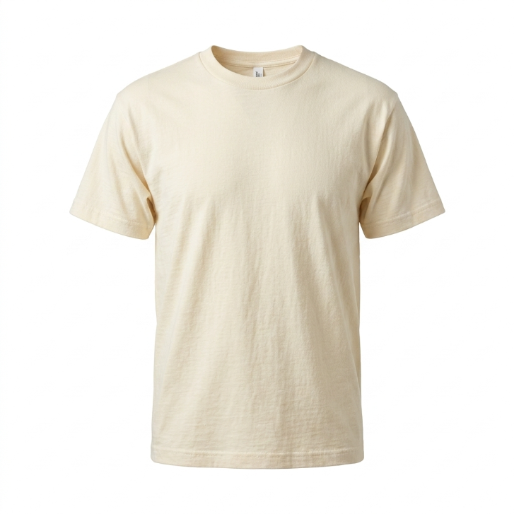 American Apparel Heavyweight Cotton T-Shirt - Cream - Style 1301