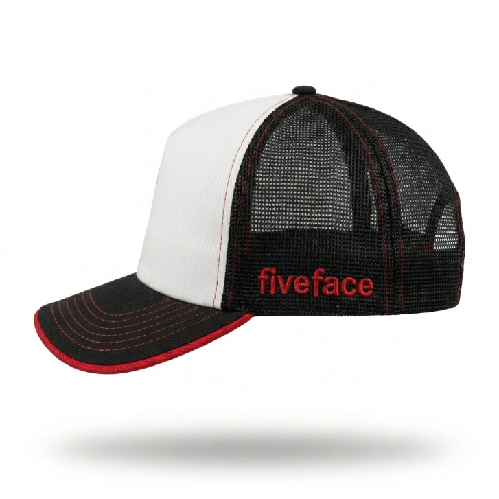 Five Four Big F White Cap