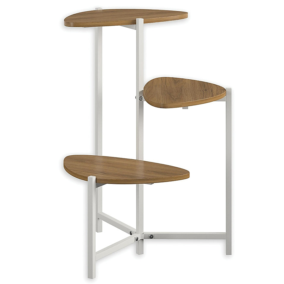 Novogratz Tallulah Plant Stand, Walnut/White