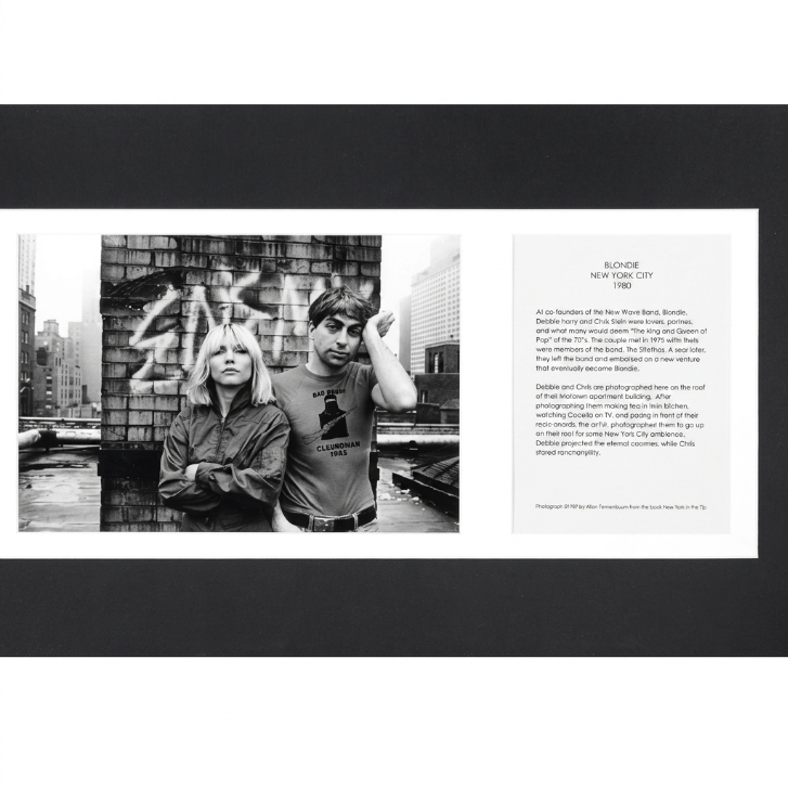 Deborah Harry & Chris Stein of Blondie, NYC — Allan Tannenbaum — Framed Print