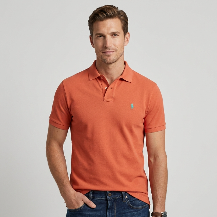 Polo Ralph Lauren Classic Fit Polo Shirt-Vibrant Orange
