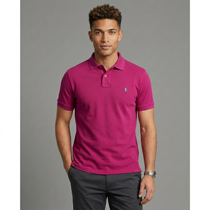 Polo Ralph Lauren Classic Fit Polo Shirt-Magenta