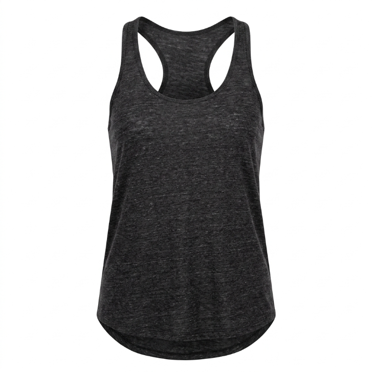 Young & Reckless Racerback Tank Top - Heather Black