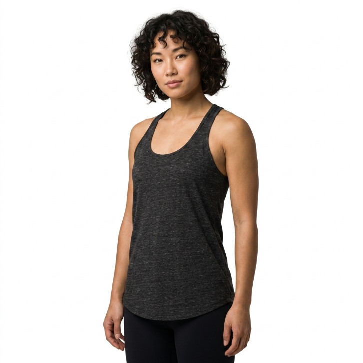 Young & Reckless Racerback Tank Top - Heather Black