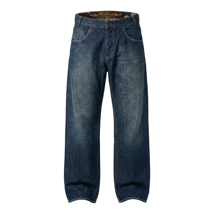 Mad Soul Jeans Dark Wash Straight Leg Denim