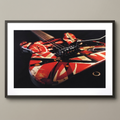 Eddie Van Halen "Frankenstrat Guitar" — Lisa S. Johnson — Framed Print